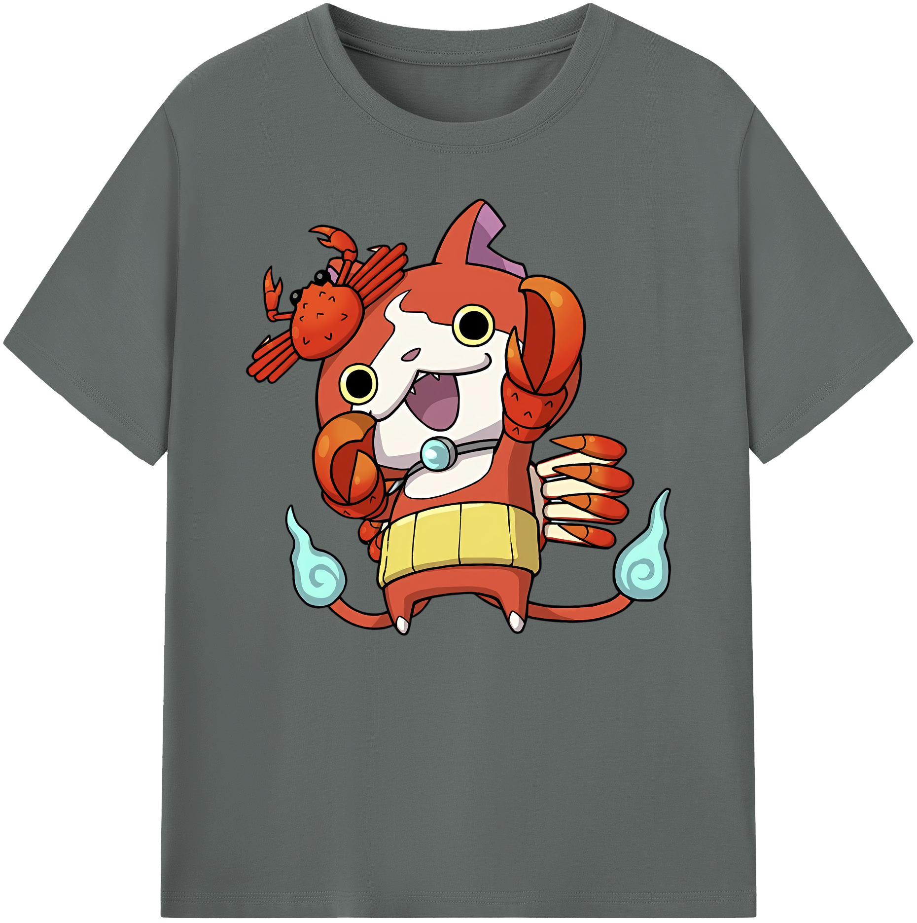 （画像用） 妖怪ウォッチ Yo-kai Watch 綿100％ メンズ半袖Tシャツ｜肌触りやわらか＆通気性